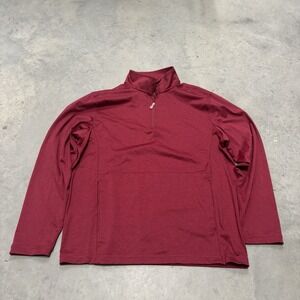 Tommy Bahama Sweatshirt Performance Mens Large 1/4 Zip Pullover‎ Red